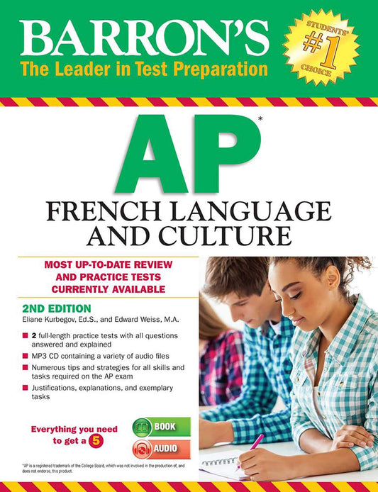 Barron's AP French Language and Culture with MP3 CD - 4036