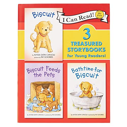 Alyssa Satin Capucilli and Pat Schories Biscuit 3 Treasured Storybooks for Young Readers : Biscuit , Biscuit Feeds The Pets , Bathtime for Biscuit - 5317