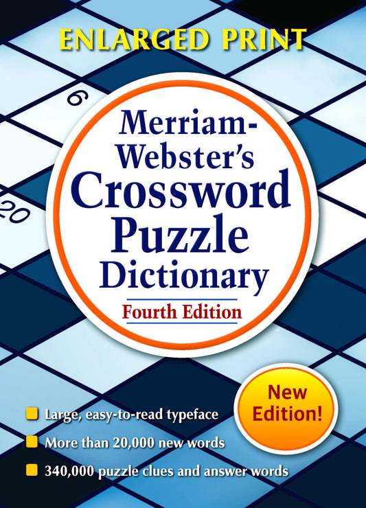 Merriam-Webster's Crossword Puzzle Dictionary, 4th Ed., Enlarged Print Edition, Newest Edition (Trade Paperback) - 5928