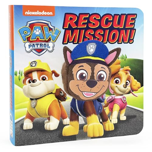 Paw Patrol Rescue Mission; Chase Finger Puppet Children’s Board Book - 4074