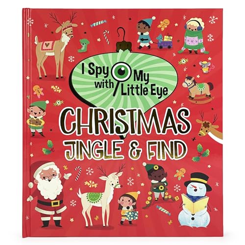 I Spy With My Little Eye Christmas Jingle & Find - Kids Search, Find, and Seek Activity Book, Ages 3, 4, 5, 6+ - 7859