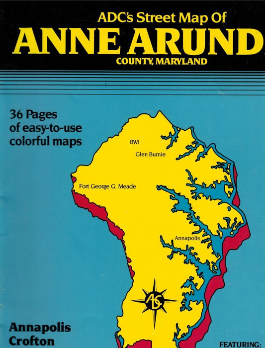 Adc's Atlas Street of Anne Arundel County Maryland - 2875