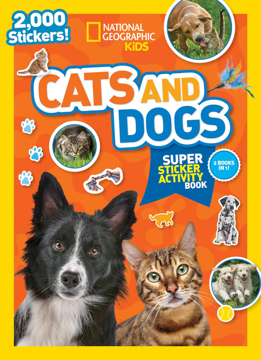 National Geographic Kids Cats and Dogs Super Sticker Activity Book - 1783