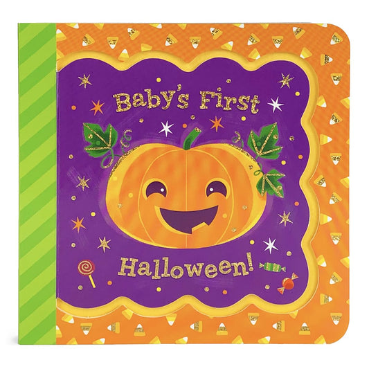 Baby's First Halloween Greeting Card Board Book (Includes Envelope and Foil Sticker) For Newborns, 0-12 Months (Little Bird Greetings Keepsake Book) - 1096